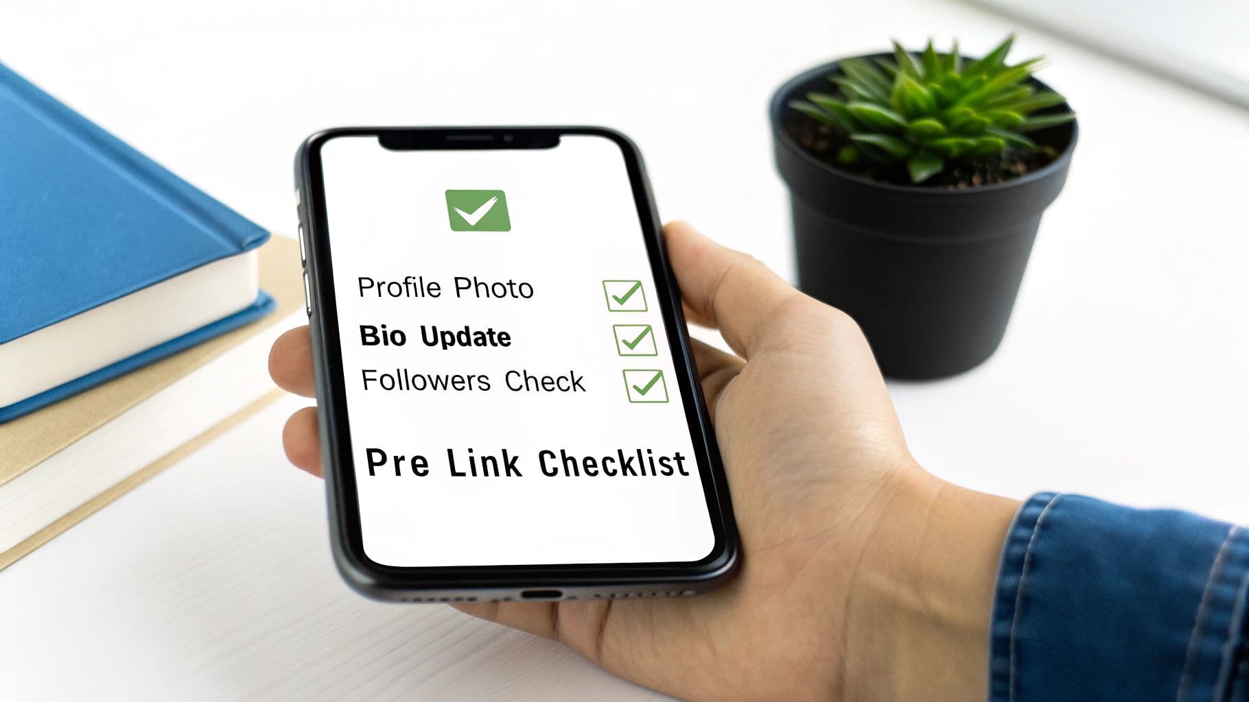 A smartphone screen showing the TikTok profile page with the 'Edit Profile' button highlighted.