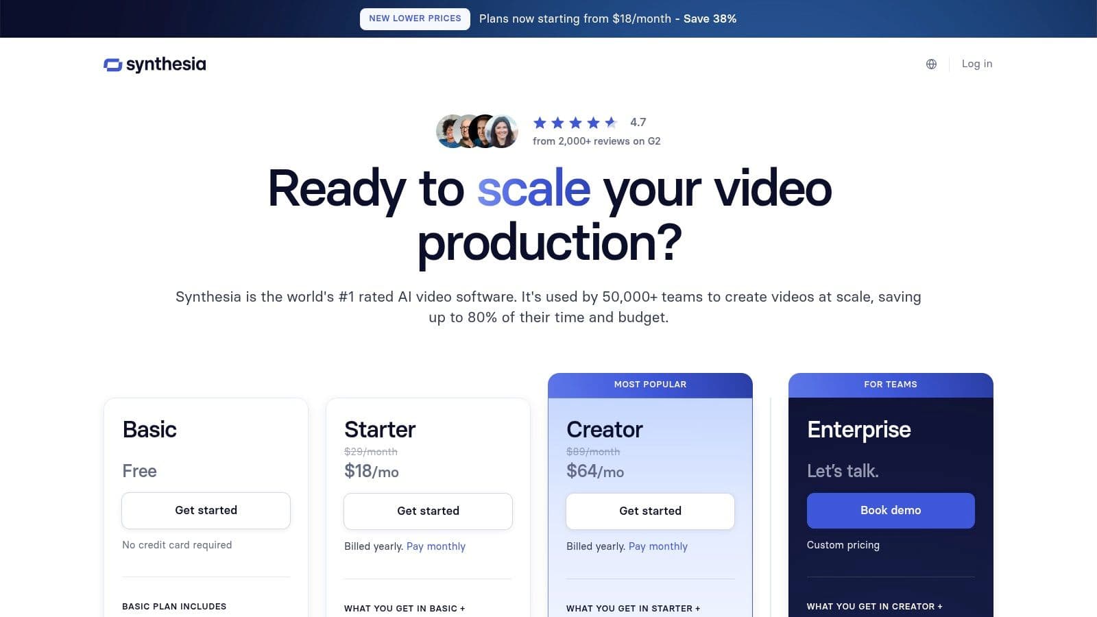 Synthesia – Creació de vídeo amb avatar d'IA