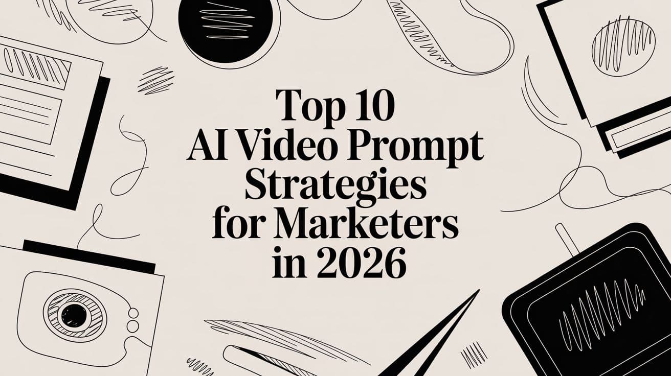 أفضل 10 استراتيجيات برومبت فيديو AI للمسوقين في 2026