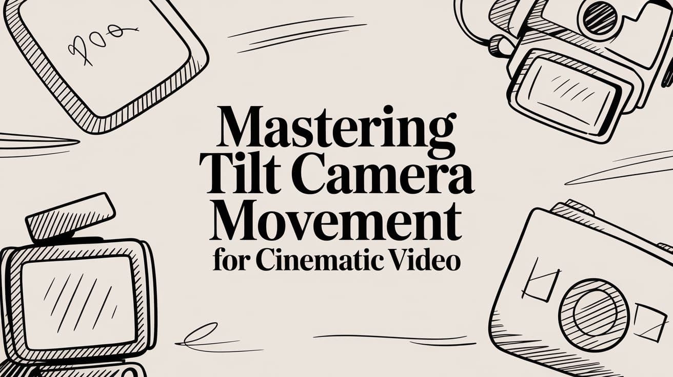 إتقان حركة إمالة الكاميرا للفيديوهات السينمائية