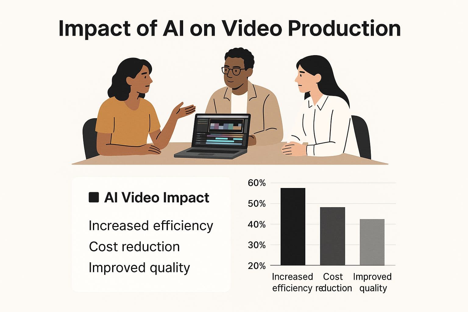 Infographic about generate videos with ai