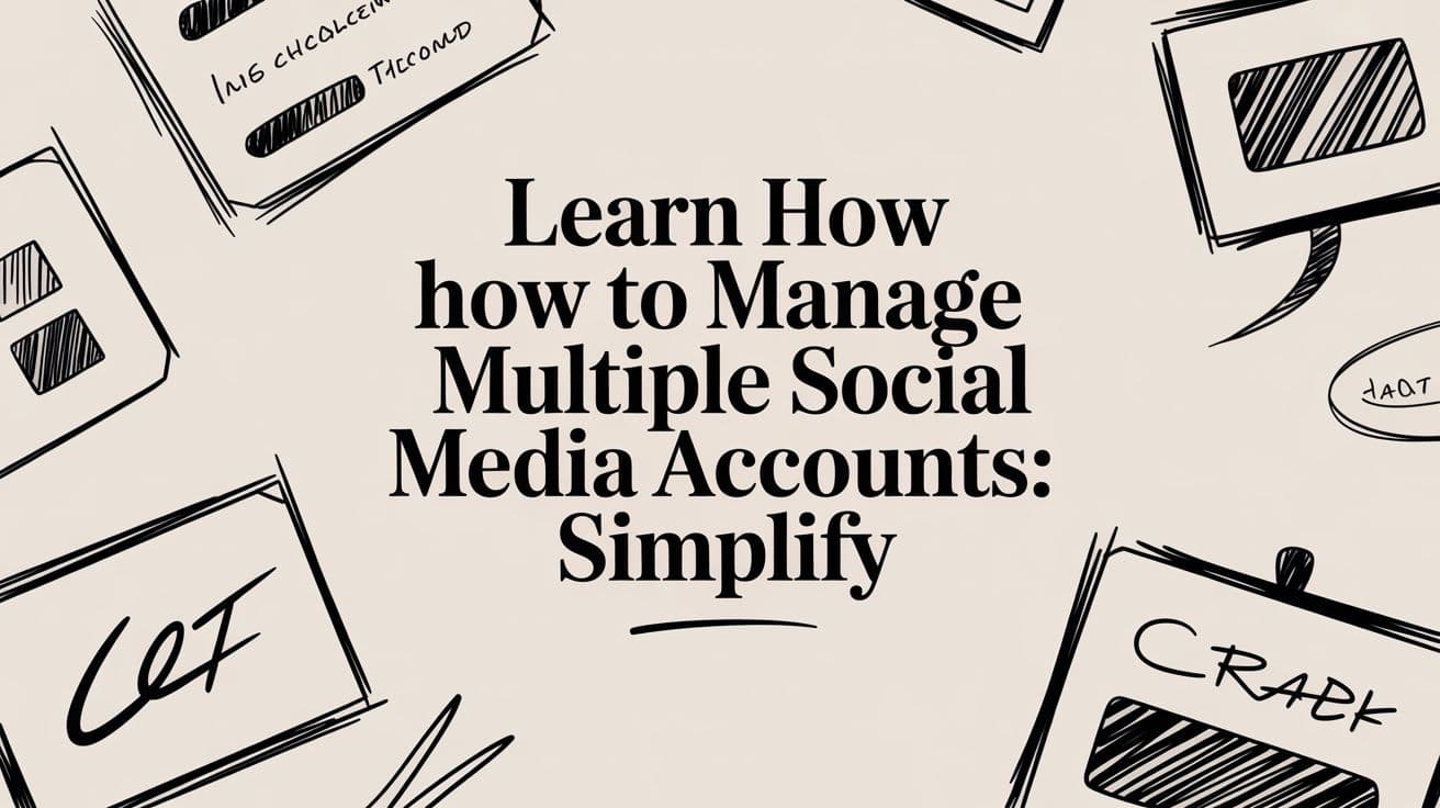 Learn how to manage multiple social media accounts: Simplify