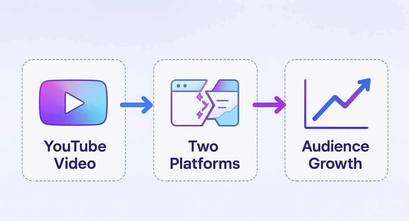 Infographic about post youtube video on instagram