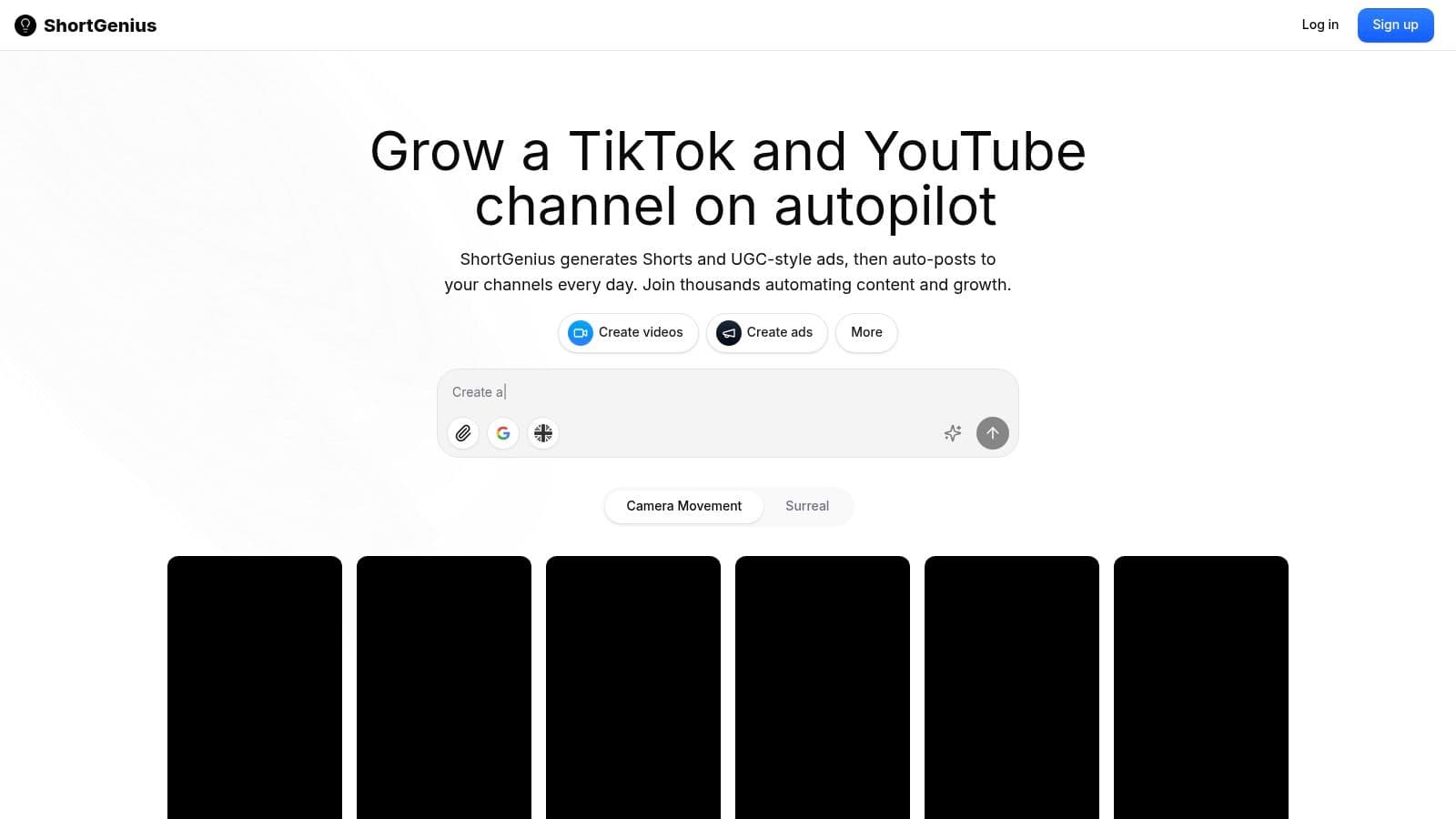 ShortGenius (AI Video / AI Ad Generator)