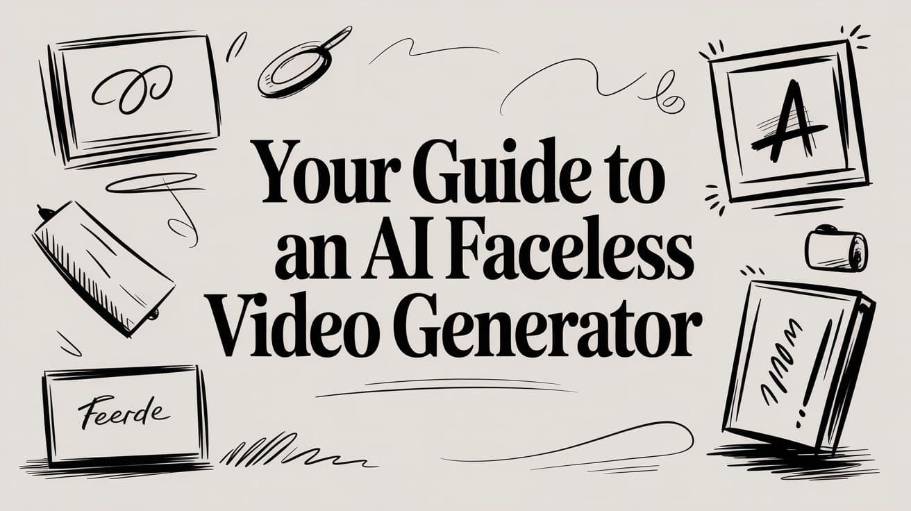 Your Guide to an AI Faceless Video Generator