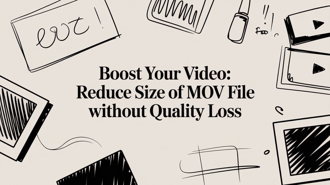 عزز فيديوك: تقليل حجم ملف MOV دون فقدان الجودة