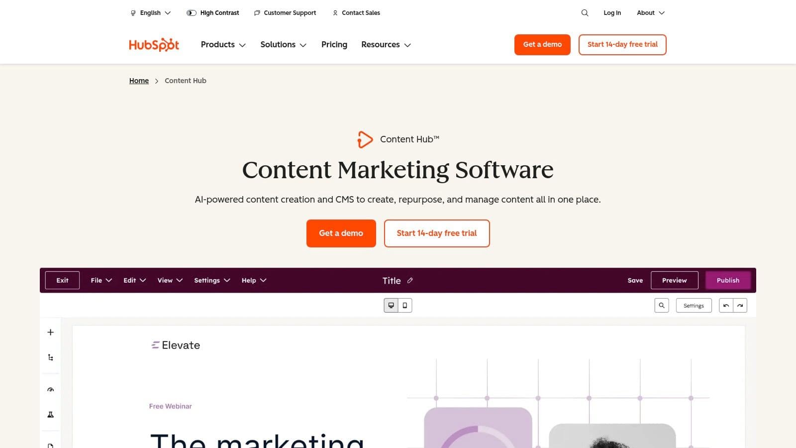 HubSpot Content Hub