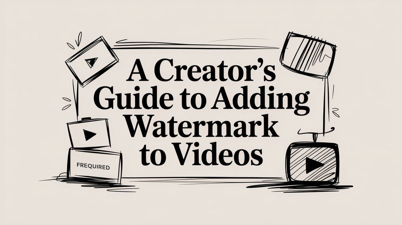 Skaberens guide til at tilføje vandmærke til videoer