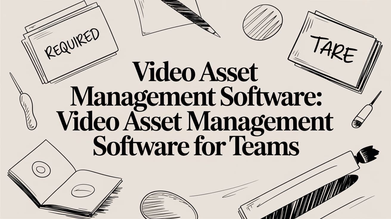 Վիդեո ակտիվների կառավարման ծրագրեր. վիդեո ակտիվների կառավարման ծրագրեր թիմերի համար