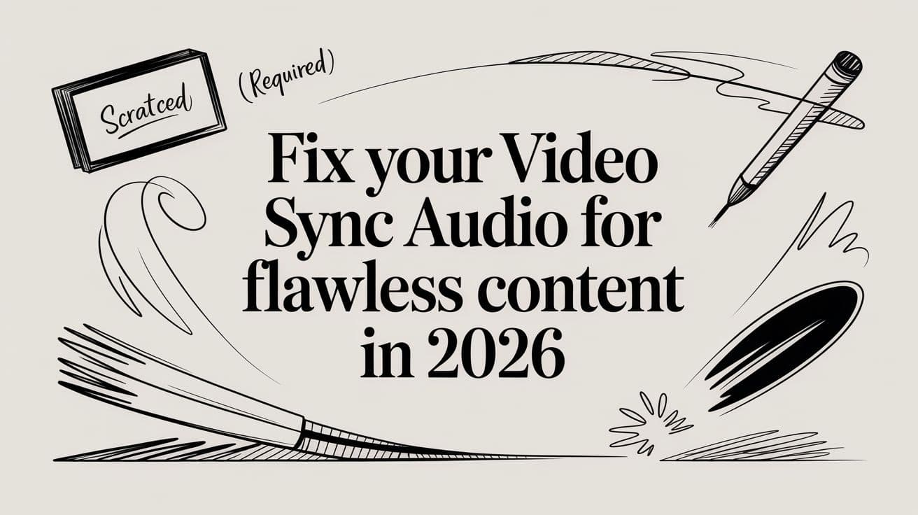 修復您的影片音訊同步,打造 2026 年完美內容