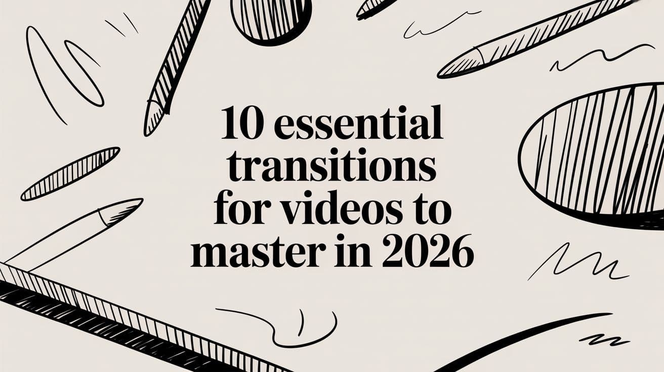 ١٠ انتقالات فيديو أساسية يجب إتقانها في ٢٠٢٦
