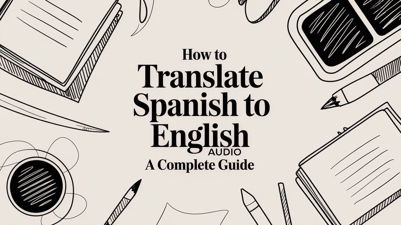 How to Translate Spanish to English Audio a Complete Guide