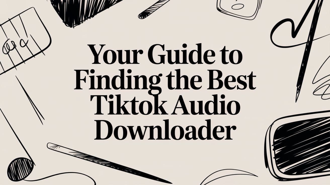 Your Guide to Finding the Best TikTok Audio Downloader