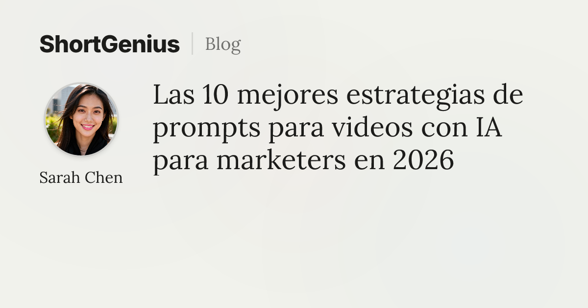 Las 10 mejores estrategias de prompts para videos con IA para marketers ...