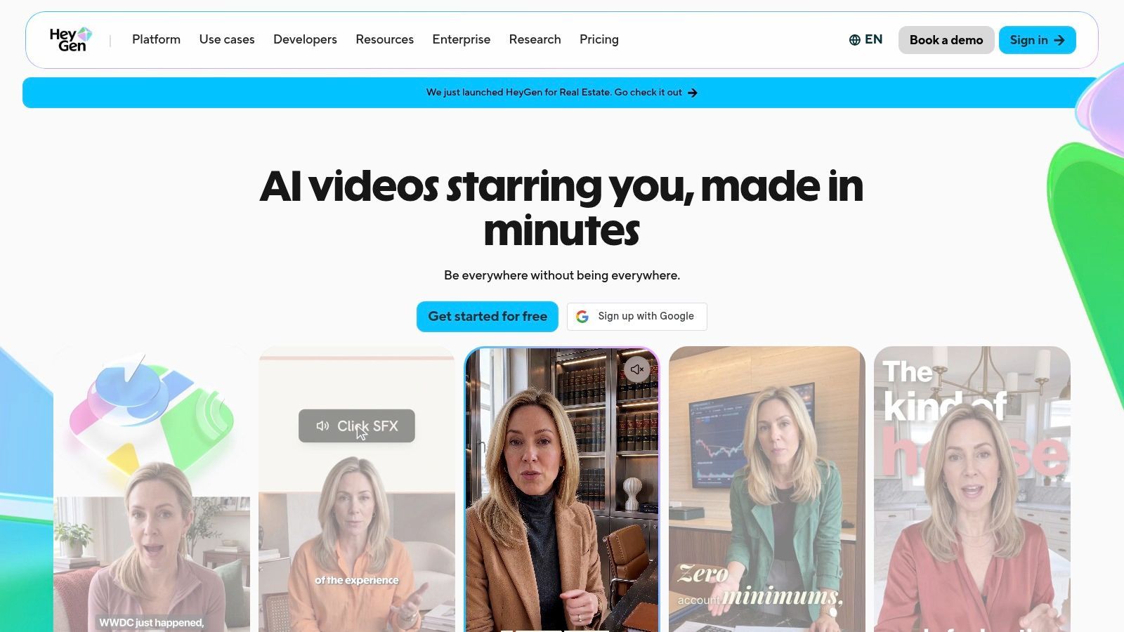 HeyGen avatar video platform