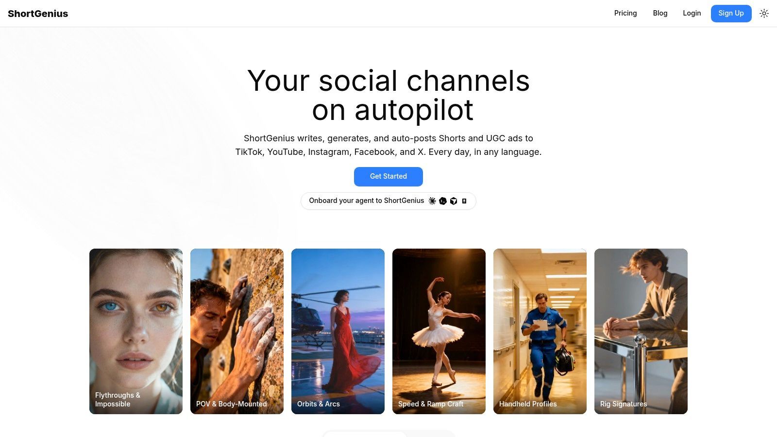 ShortGenius AI Video and AI Ad Generator