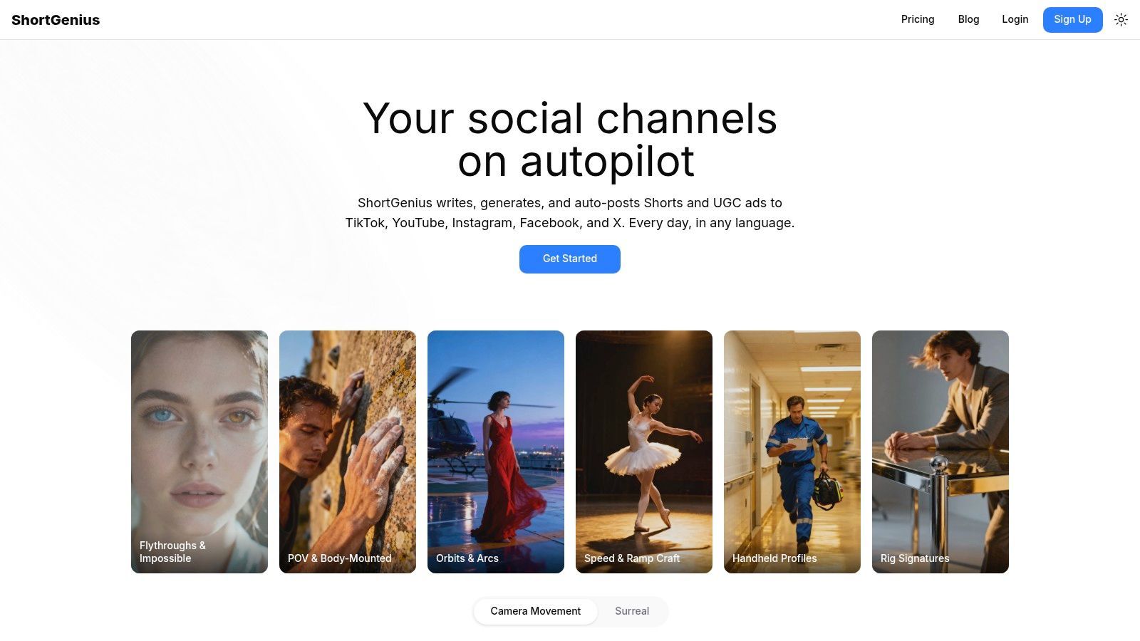 Screenshot from https://shortgenius.com