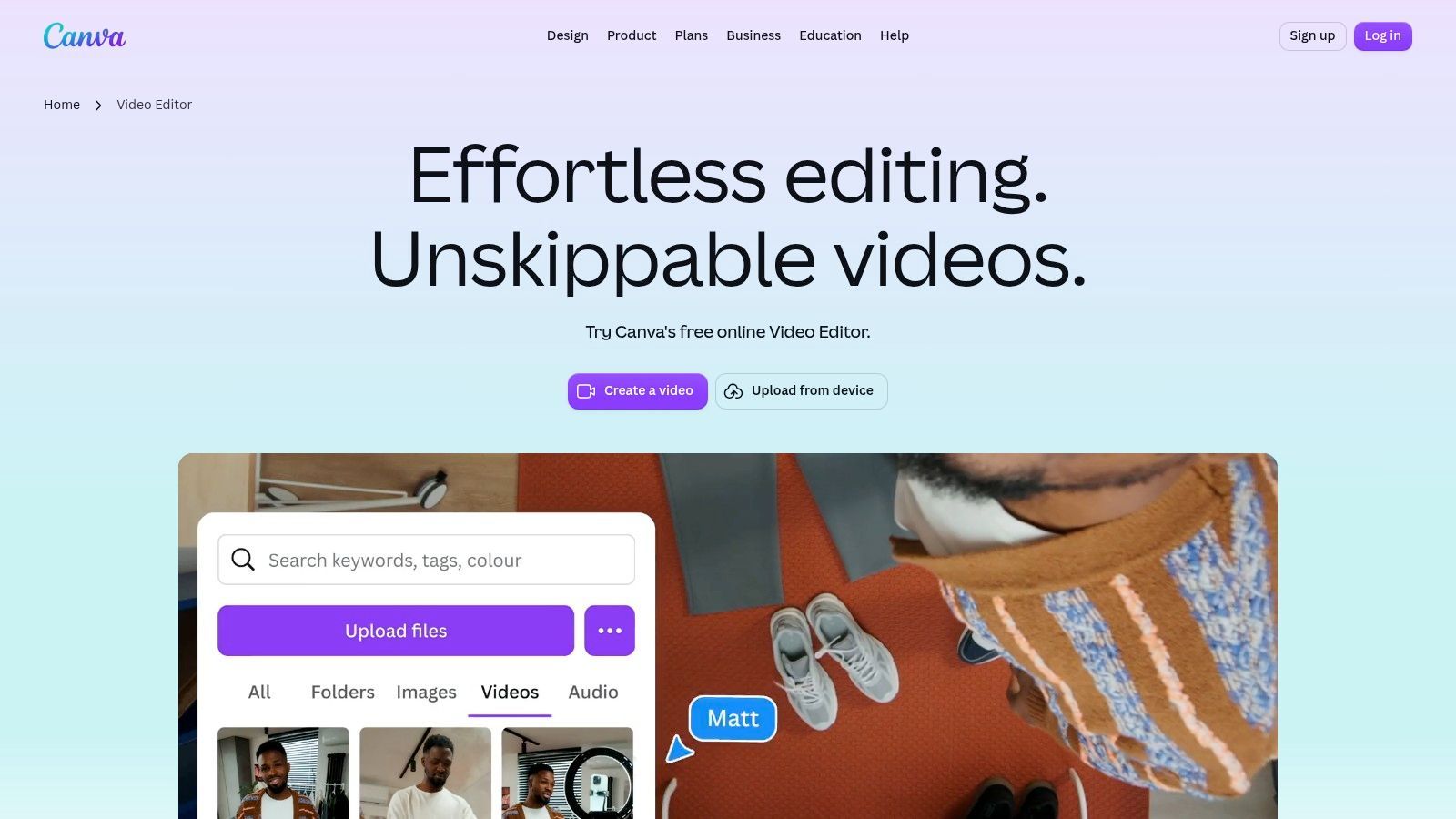 Canva Video Editor