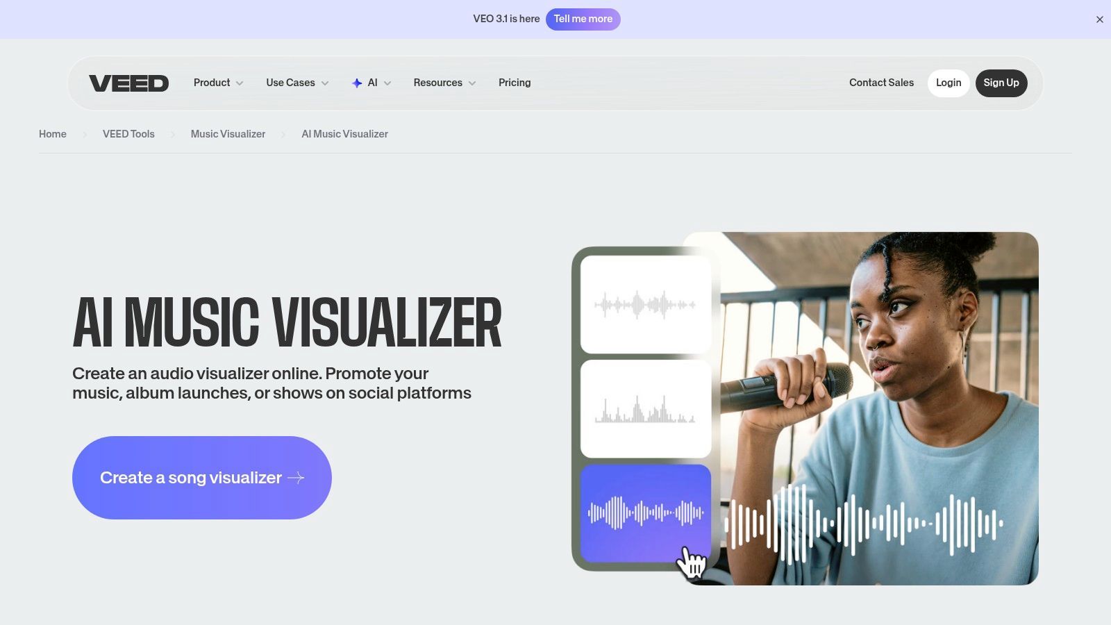 VEED.IO – AI Music Visualizer