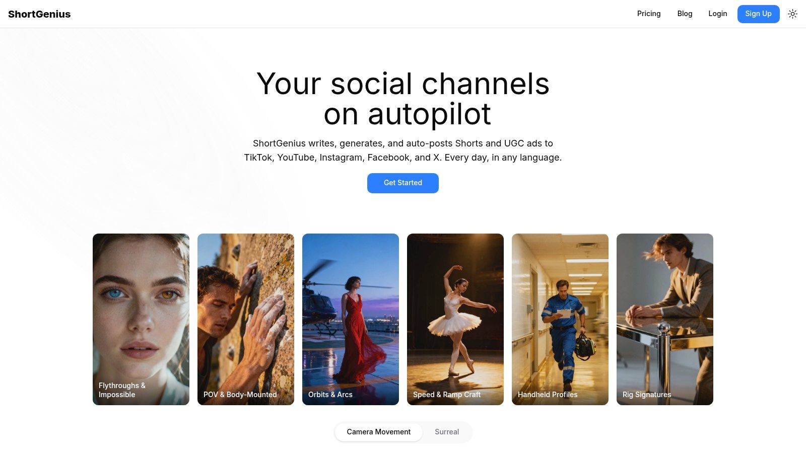 Screenshot from https://shortgenius.com