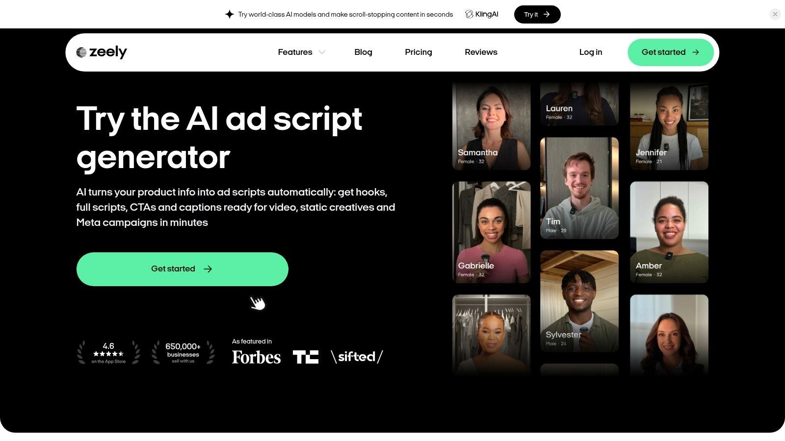 Zeely AI Ad Script Generator