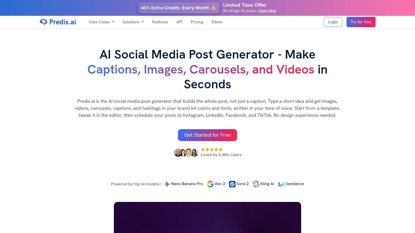 Predis.ai – AI Social Media Post Generator