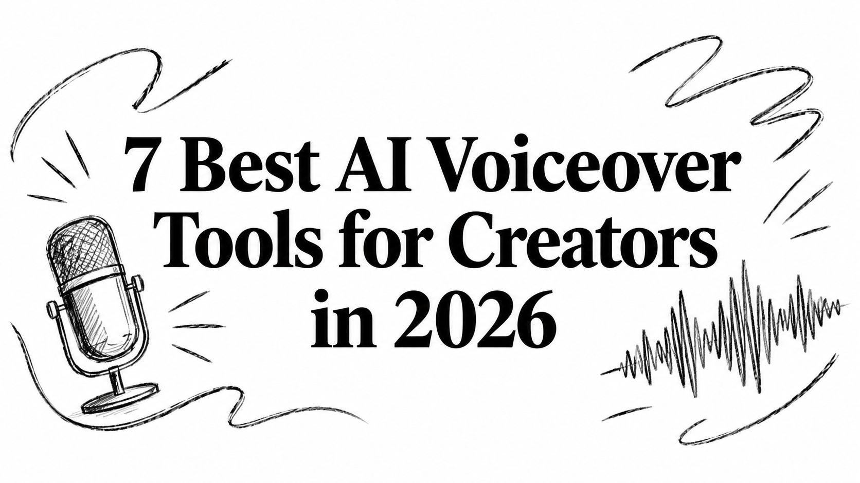 2026년 크리에이터를 위한 최고의 7대 AI 보이스오버 도구